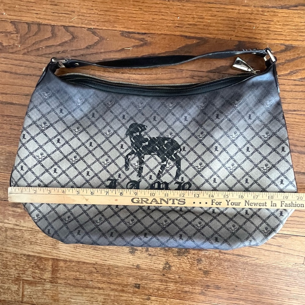 LAMB L.A.M.B large SHOULDER BAG Gwen Stefani sheep logo AUTHENTIC w/ dustbag - Picture 12 of 17